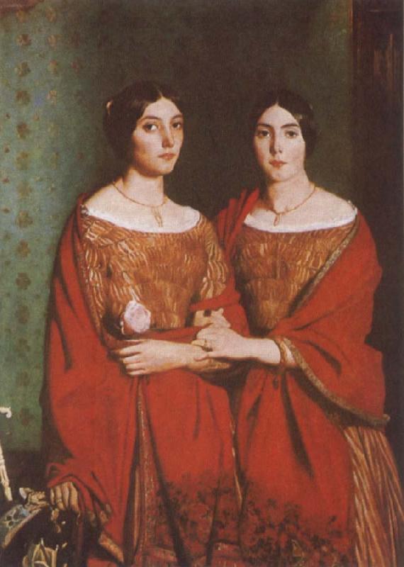 Theodore Chasseriau The Two Sisters oil painting image